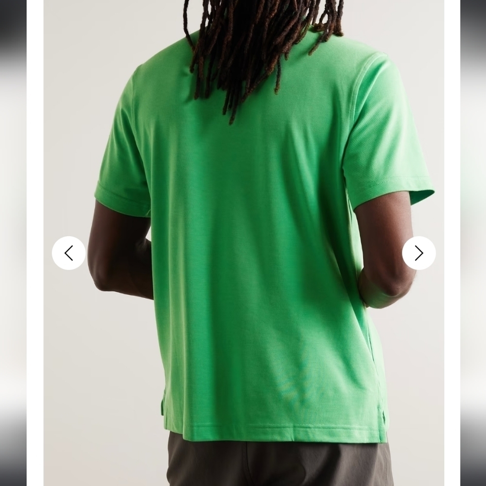 OUTDOOR‎ VOICES, Birdie Recycled-Piqué Polo Shirt, Kelly Green, Size XS - Picture 3 of 9